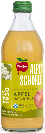 Wolfra Apfelschorle trüb Alpenschorle