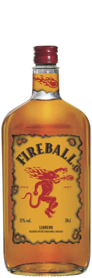 Fireball Liqueur Blended with Cinnamon & Whisky