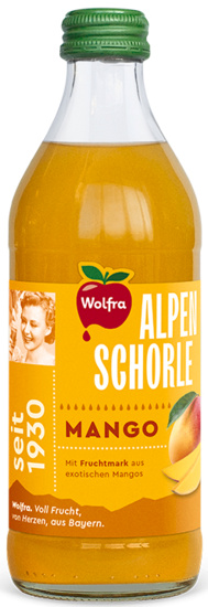 Wolfra Mangoschorle Alpenschorle