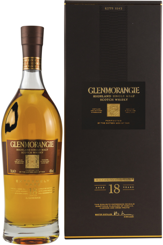 Glenmorangie 18 Years old Single Highland Malt Scotch Whisky