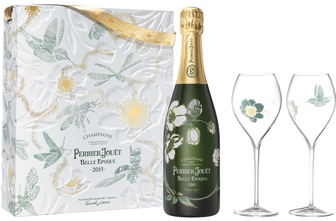 Perrier Belle Epoque Brut Eco box+2 Glas by Fernando Laposse