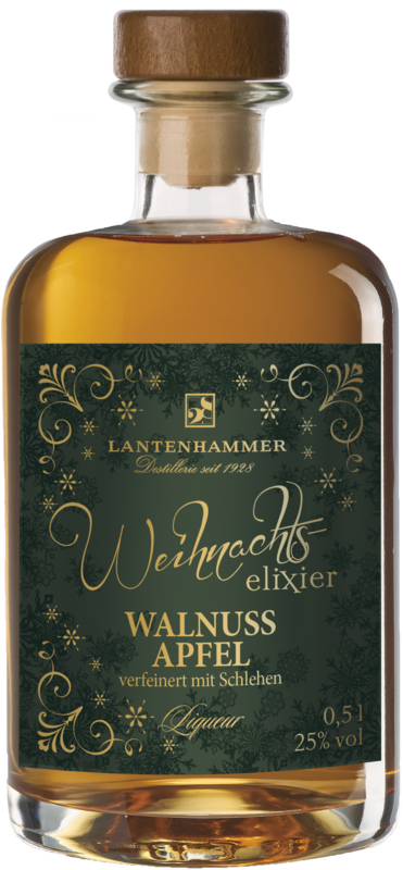 Lantenhammer Weihnachtselixir Walnuss-Apfel Liqueur